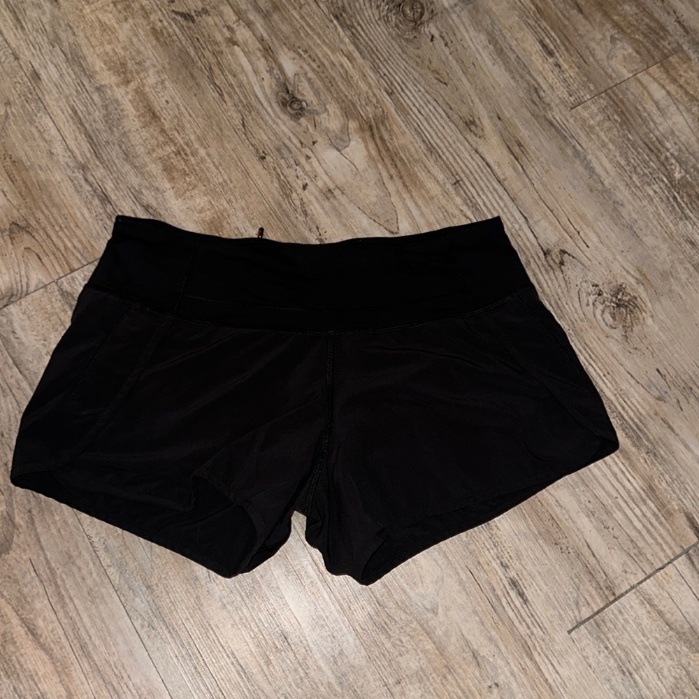 Black Lululemon shorts size 6.